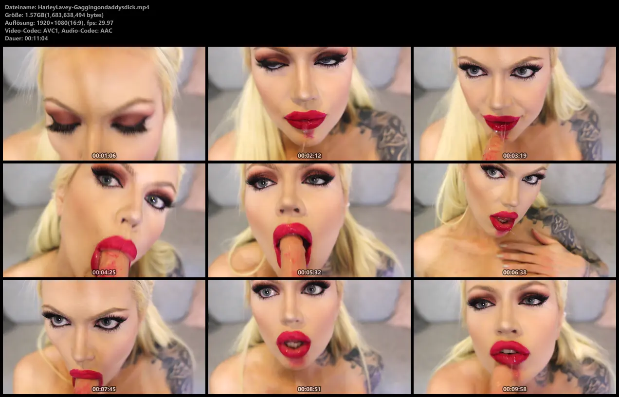 Harley Lavey – Gagging on daddys dick