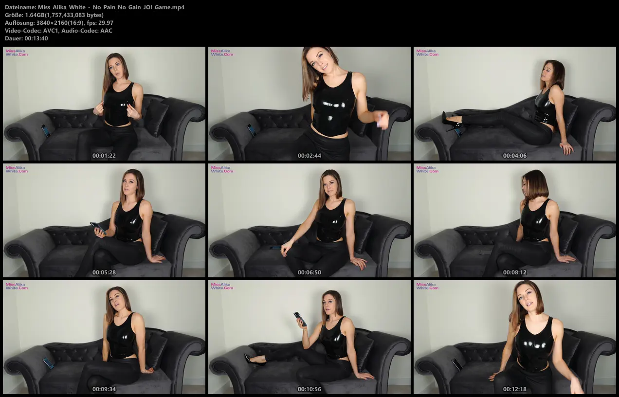 Miss Alika White – No Pain No Gain JOI Game
