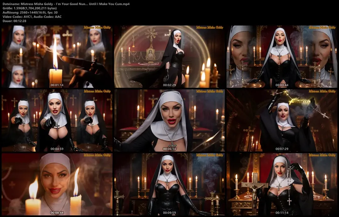 Mistress Misha Goldy – I’m Your Good Nun… Until I Make You Cum